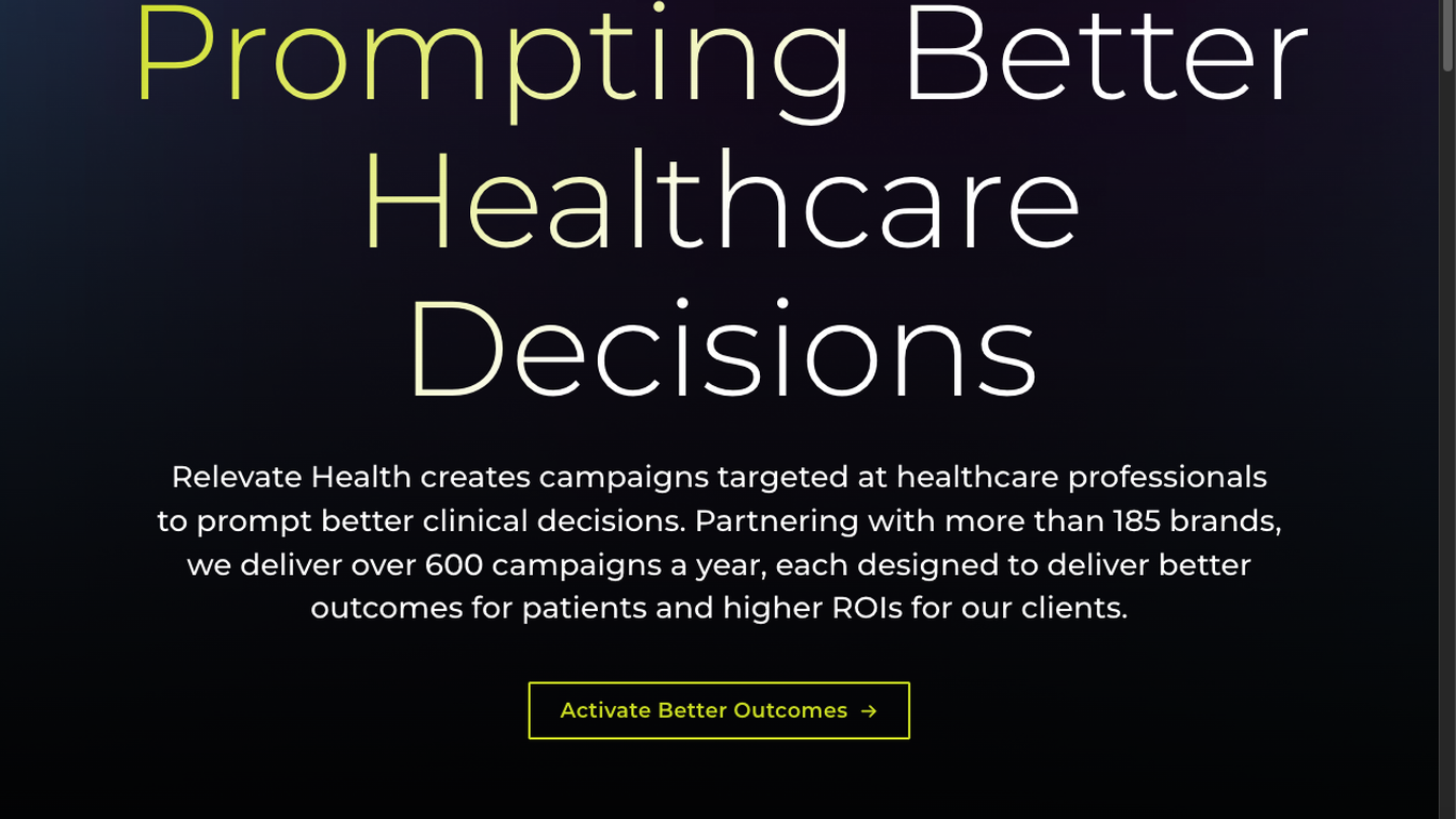 Relevate Health: AI-Driven HCP Engagement